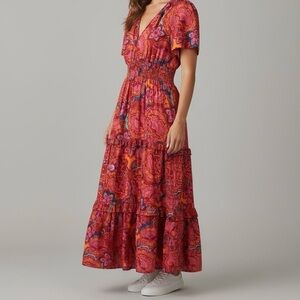 Mimi Loves DJ Floral Tiered Maxi Dress – Size Medium